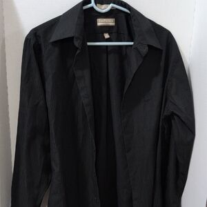 Van Heusen Black Casual Button Down Shirt